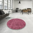 thumbnail image 4 of Ahgly Company Machine Washable Indoor Square Industrial Modern Violet Red Pink Area Rugs, 4' Square, 4 of 7