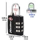 thumbnail image 5 of Candado para equipaje Master Lock 4680DBLK negro aprobado por la TSA, paquete de 2, 5 of 7