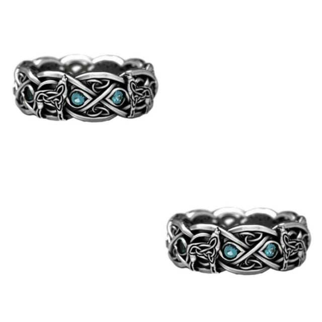 Anillo Vintage con Accesorios de Moda para Hombres y Mujeres Qarigey