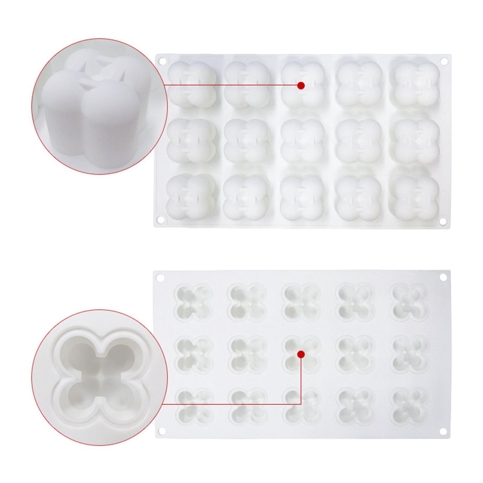 FVDPWYE 2pcs Silicone Cube Candle Mold Bubble Cube Candles Wax Plaster Ornaments