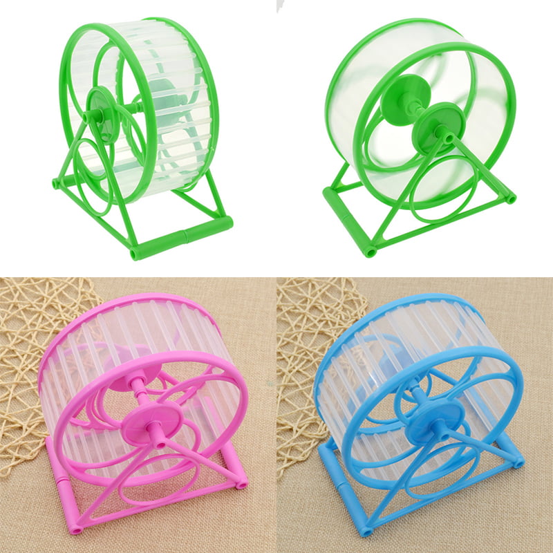 Wheel Running Exercise Plastic Scroll Silent Hamster Mouse Rat Gerbil Pet Toy BR 