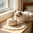 thumbnail image 3 of ZZHZGZ Sale Items on Clearance Fontaine D'Eau En Céramique Pour Chat Distributeur D'Eau Automatique Silencieux Pour Chats D'Intérieur Avec Design Mignon Filtre À Charbon Actif Parfait Pour Les, 3 of 8