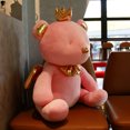 thumbnail image 3 of Oso de peluche con corona para niñas, muñeco de peluche suave de conejo, regalo romántico para amantes, decoración del hogar, regalos para el Día de San Valentín, 3 of 5