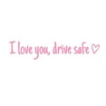 thumbnail image 2 of Nrmvnmi I Love You Drive Safe Mirror Decal, Rearview Mirror Car Decals For Women, Vinyl Decal, Gift For Her, Car Mirror Decal, Gift For Him, 2 of 8