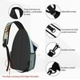 thumbnail image 3 of Sling Backpack Crossbody Sling Bag for Women Men Shoulder Bag Travel Hiking Daypack, 3 of 6
