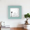 thumbnail image 2 of What Is Coming Better Black Dandelion 5 x 5 Pine Wood Blue Framed Art Sign, 2 of 5