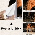 thumbnail image 4 of Peel and Stick Wallpaper Canvas Flames Sports Ball Cool Fire Themed Gym Basketball Splashing Water Modern Art Wall Mural Decor Self Adhesive and Removable 100in x 144in, 4 of 7