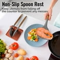 thumbnail image 4 of Silicone Utensil Rest with Drip Pad for Multiple Utensils, Heat-Resistant, BPA-Free Spoon Rest & Spoon Holder for Stove Top, Kitchen Utensil Holder for Spoons, Ladles, Tongs & More - by Zulay, 4 of 10