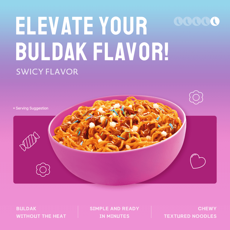 Samyang Buldak Swicy Flavor Ramen, 4.58 oz, 5 Pack - Walmart.com