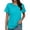 Green, variant on Lixiuxyad Women's Fashion Round Neck Plus Size Short Sleeved Solid Color T Shirt Top Casual Summer,Brown L