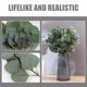 thumbnail image 3 of GOOHOCHY 12 tallos de eucalipto falsos, hojas artificiales realistas para arreglos florales., 3 of 8