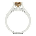 thumbnail image 4 of Clara Pucci 14K White Gold 2.28 Simulated Champagne Engraveable Engagement Ring + Wedding Band Set, 4 of 7