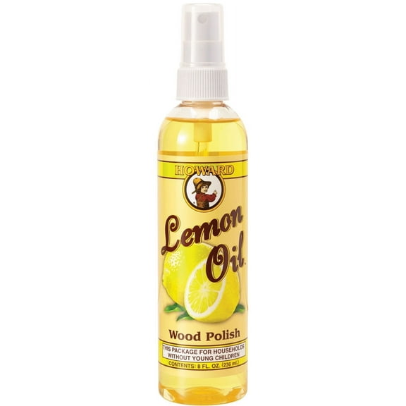 Howard LM0008 Lemon Oil Wood Polish, 8-Ounce 08 oz