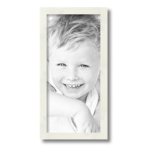 ArtToFrames 8" x 17" White Picture Frame, 8x17 inch White Wood Poster Frame (WOM-5140)