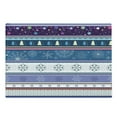 thumbnail image 1 of Striped Cutting Board, Horizontal Mixed Christmas Elements Design with Dots Snowflakes Stars Retro Image, Decorative Tempered Glass Cutting and Serving Board, Large Size, Multicolor, by Ambesonne, 1 of 1