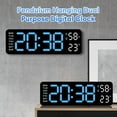 thumbnail image 6 of WEISIPU Digital LED Desk Alarm Clock Large LED Display Wall Clock Temperature Humidity, 6 of 6