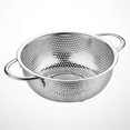 thumbnail image 2 of Double Handles Colander Basket Stainless Steel Filter Kitchen Strainer for Fried Food Vegetable Fruit (25.8), 2 of 3