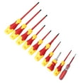 thumbnail image 4 of Professional 10 Pcs/Set Plastic And Metal Insulated Screwdriver Set, Red And Yellow Electrician Screwdriver Set, For Electrician Tool Wireman Equipment, 4 of 8