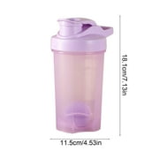 JeashCHAT 500ml Protein Shaker Bottles for Protein Mixes, Leak Proof Shaker Cups for Protein Shakes, Sports Fitness Water Bottle, Pre Workout Protein Drink Shaker Cup, Purple
