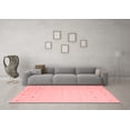 thumbnail image 3 of Ahgly Company Indoor Round Solid Red Modern Area Rugs, 8' Round, 3 of 4