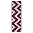 thumbnail image 2 of Stair Treads 9 inch by 28 inch by sussexhome Modern Collection Trellis Design Vibrant and Soft Stair Treads, Red & White, Pack of 13 [100% Polypropylene], 2 of 3
