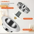 thumbnail image 4 of 3-in-1 Kitchen Sink Drain Strainer with Bounce Core - Universal Stainless Steel Drain Stopper 2-Pack, Easy to Install & Clean, Upgraded Design, 4 of 6