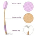 thumbnail image 6 of Amazerbath Lotion Applicator for Back, Foot, 4 Replaceable EVA Pads with 1 Long Handle, Back Lotion Applicator for Elderly, Women, Purple, 6 of 6