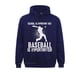 thumbnail image 4 of La escuela es importante, pero el béisbol es más importante. Sudadera con capucha divertida para hombre. Sudadera con capucha cómoda y ajustada., 4 of 4