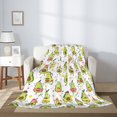 thumbnail image 2 of Sigee Avocado Playing Music for Flannel Blanket - Ultra-Soft, Warm and Cozy, Perfect for Couch, Bed, or Travel-50"x40", 2 of 6