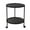 Black, variant on 2 Tier Side Table Folding Round End Table Small Nightstand With Two Removable Tray For Bedroom Living Room Bedside Small Spaces Tall Nightstand End Table