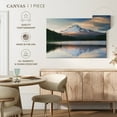 thumbnail image 5 of Elephant Stock Mount Hood Panorama Wall Art - Horizontal Canvas Wall Art - Living Room Wall Decor - Nature Canvas - White And Blue Decor - 51" x 34", 5 of 8