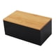 thumbnail image 4 of Caja de almacenamiento de escritorio, organizador de maquillaje, contenedor para artículos diversos con tapa Tapa plana negra, 4 of 9