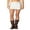 Beige, variant on Rdhnmea Women's Satin Mini Skirts Low Waist Solid Color A-line Party Skirts