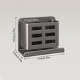 thumbnail image 6 of YESENT Grey Wall-Mounted Toothbrush Holder, Aluminum Material Shower Shaver Storage Rack, No Drilling Required, Removable Toothpaste Storage Rack, 6 of 7