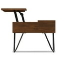 thumbnail image 4 of Hunter  36 inch Wide Rectangle Industial Small Lift Top Coffee Table in Walnut, 4 of 14