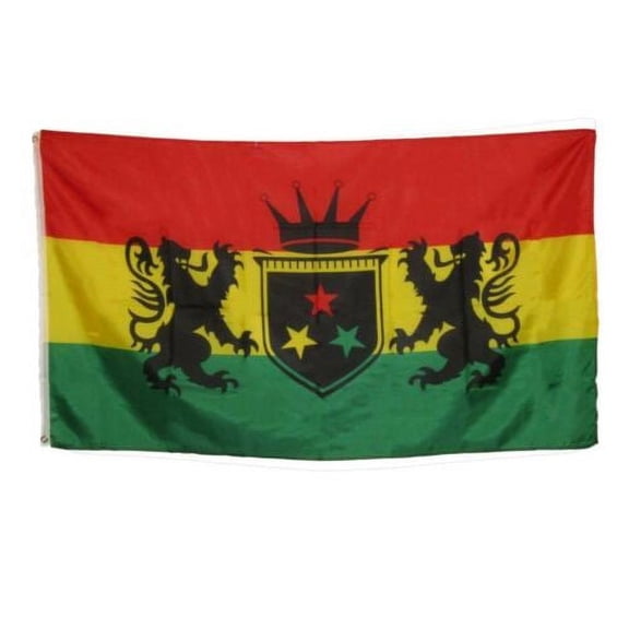 3x5 3’x5’ Ethiopia Ethiopian Crown Lions Crest Flag Banner Grommets Polyester