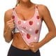 thumbnail image 3 of Balery Strawberries Sujetadores deportivos con espalda cruzada para mujer, acolchados, sin costuras, de alto impacto, ideales para yoga, gimnasio, entrenamiento y fitness.-Small, 3 of 8