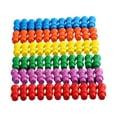 thumbnail image 2 of 66 piezas de damas chinas, piezas de damas, piezas de peones multicolores, juego de mesa para escritorio infantil, juego de juguete educativo, 2 of 9