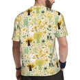 thumbnail image 2 of Wukai Animal Tree Print Men's Short-Sleeved Mesh T-Shirt,Quick-Dry Short Sleeve Workout T-Shirt-Large, 2 of 8