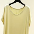 thumbnail image 4 of ZyeKqe Nightgown for Women Short Sleeve Crewneck Lightweight Soft Loose Comfy Casual Loungewear Sleep Shirts Pajamas, 4 of 5