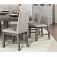 thumbnail image 5 of Dtwnek 2 Pack Fabric Upholstered Seat Side Chair Wood Frame Dining Chair for Living Room, Dining Room, 5 of 6