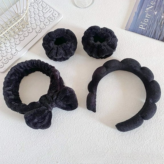Sponge high skull top twist headband wristband towel velvet cloud headband female face wash head buckle hair accessories