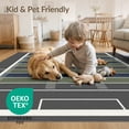 thumbnail image 4 of ODIKA 6'x9' Washable Area Rug Non-Slip, Chair-Friendly, Football Door Stadium Theme Symmetrical Field Footaball Doormat for Dining Room, Under Table, Office Décor, 4 of 7