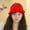 Red, variant on GTEYOIJN Y2k Beanie for Women Strawberry Crochet Hats Demon Beanies Cute Hat Grunge Emo Slouchy Warm Knitted Hats Red Bucket Hats