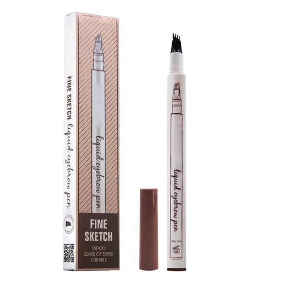 Long Lasting Eyebrow Pen New Non Removal of Makeup Four Head Extremely Fine Micro Sculpting Eyebrow Pencil 1ml