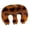 Red Semicircle clip, variant on Large Hair Claw Clip Barrette Leopard Print Strong Hold Hair Claw Jaw Clip