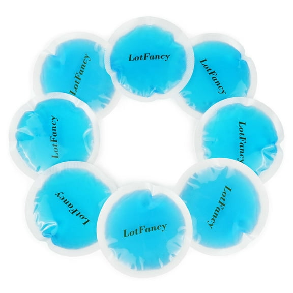 LotFancy 6 Gel Ice Pack for Hot Cold Therapy, 4.25 in Small Heating Cooling Pad