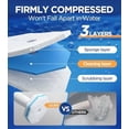 thumbnail image 4 of 64 Count Toilet Wand Refills for Clorox Toilet Wand, 5X Cleaning Power Toilet Bowl Cleaners with Exclusive Formula, High-Density Disposable Toilet Brush Scrubber - No Falling Apart, Fresh Fragrance, 4 of 8