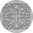 thumbnail image 1 of Ahgly Company Indoor Round Oriental Gray Modern Area Rugs, 5' Round, 1 of 4