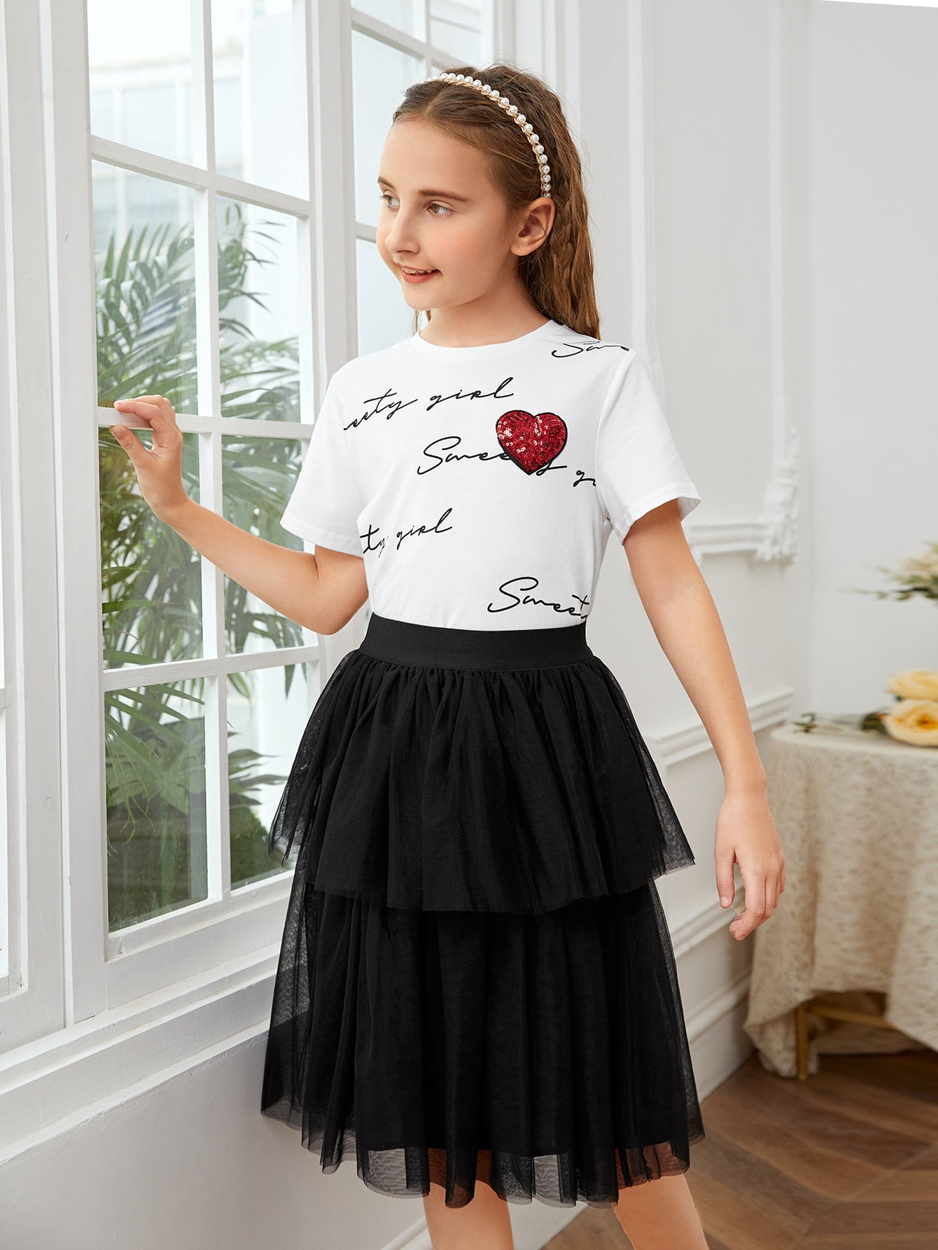 Mesh Skirt Set 10Y Y038D - Walmart 